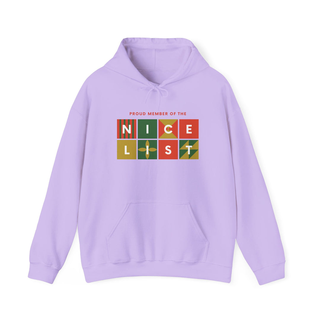 Proud Member of the Nice List Hoodie - Cozy Holiday Sweatshirt for Christmas Celebrations