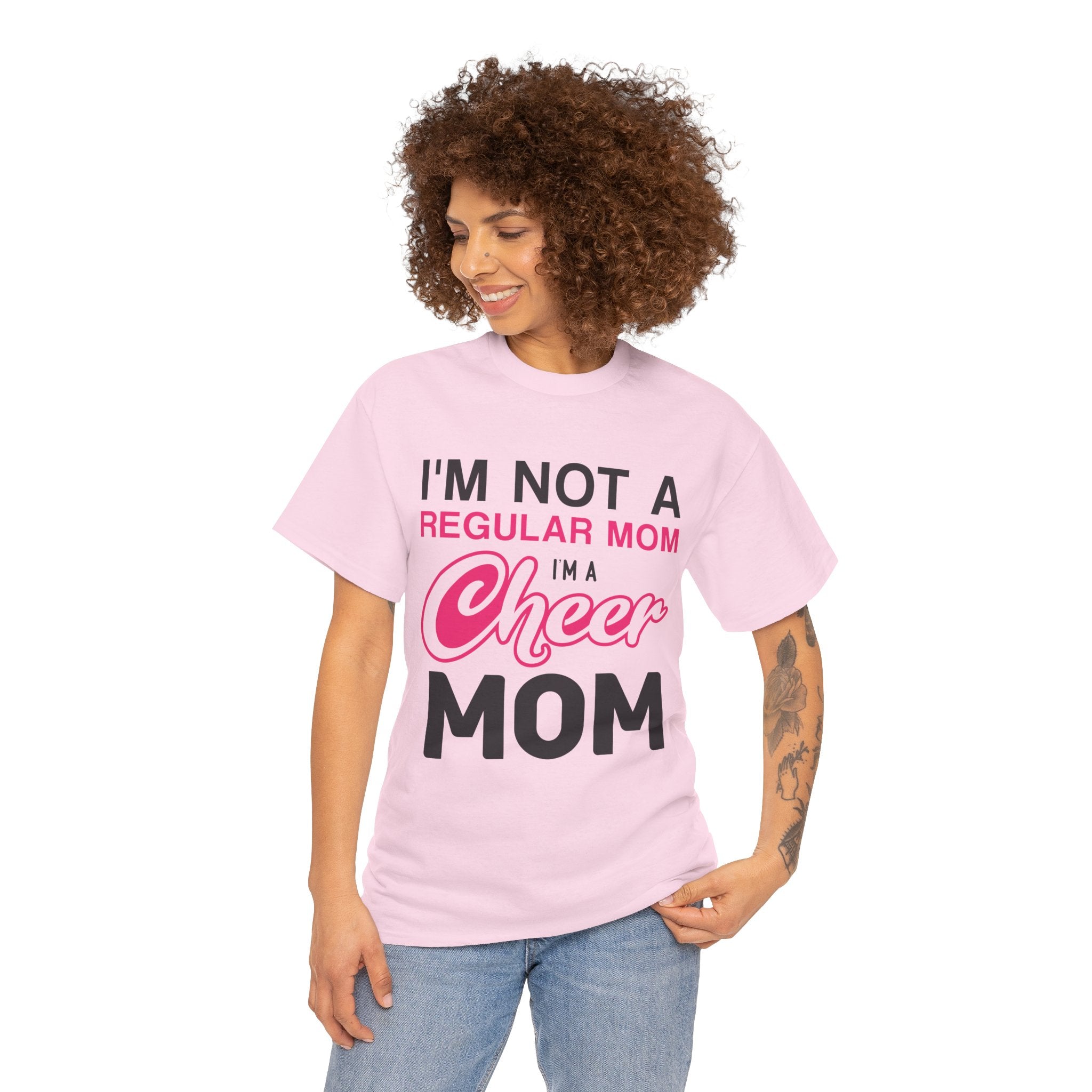 Mom T-Shirt - I'm Not A Regular Mom, I'm A Cheer Mom Design