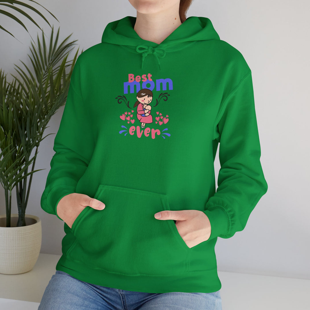 Mom's Unisex Hooded Sweatshirt - Best Mom Ever Design