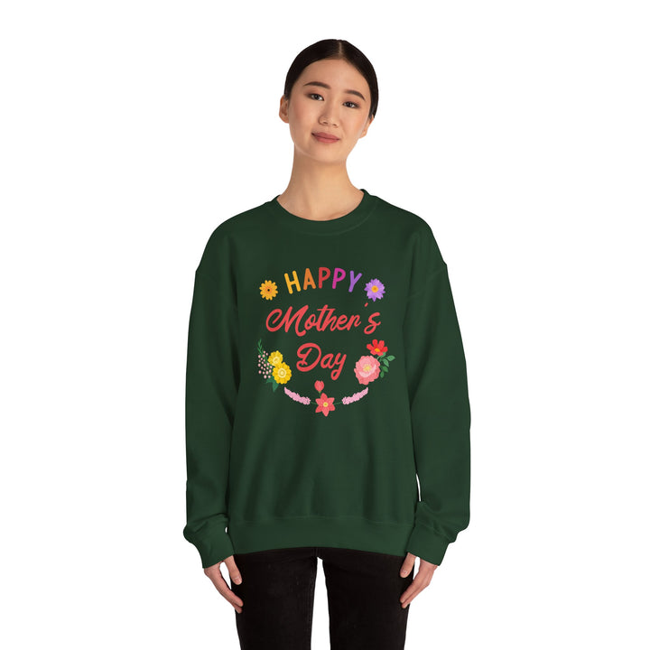 Mom's Sweatshirt - Happy Mother's Day Floral Design