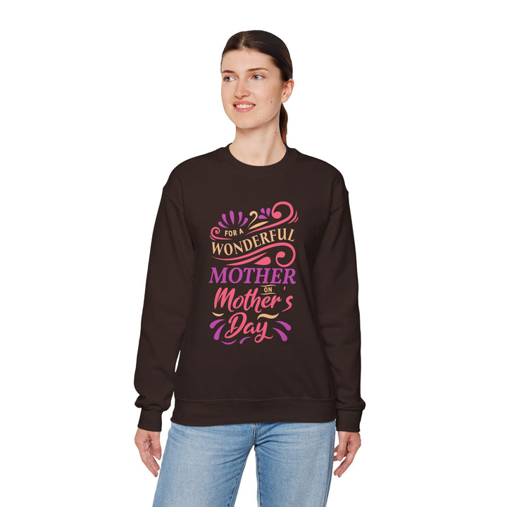 Mom's Sweatshirt - For A Wonder Mother on Mother's Day Design