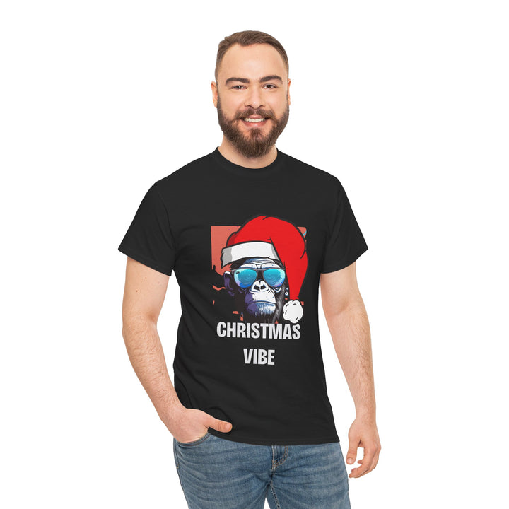 Christmas Vibe Gorilla Unisex Tee, Fun Christmas t-shirt