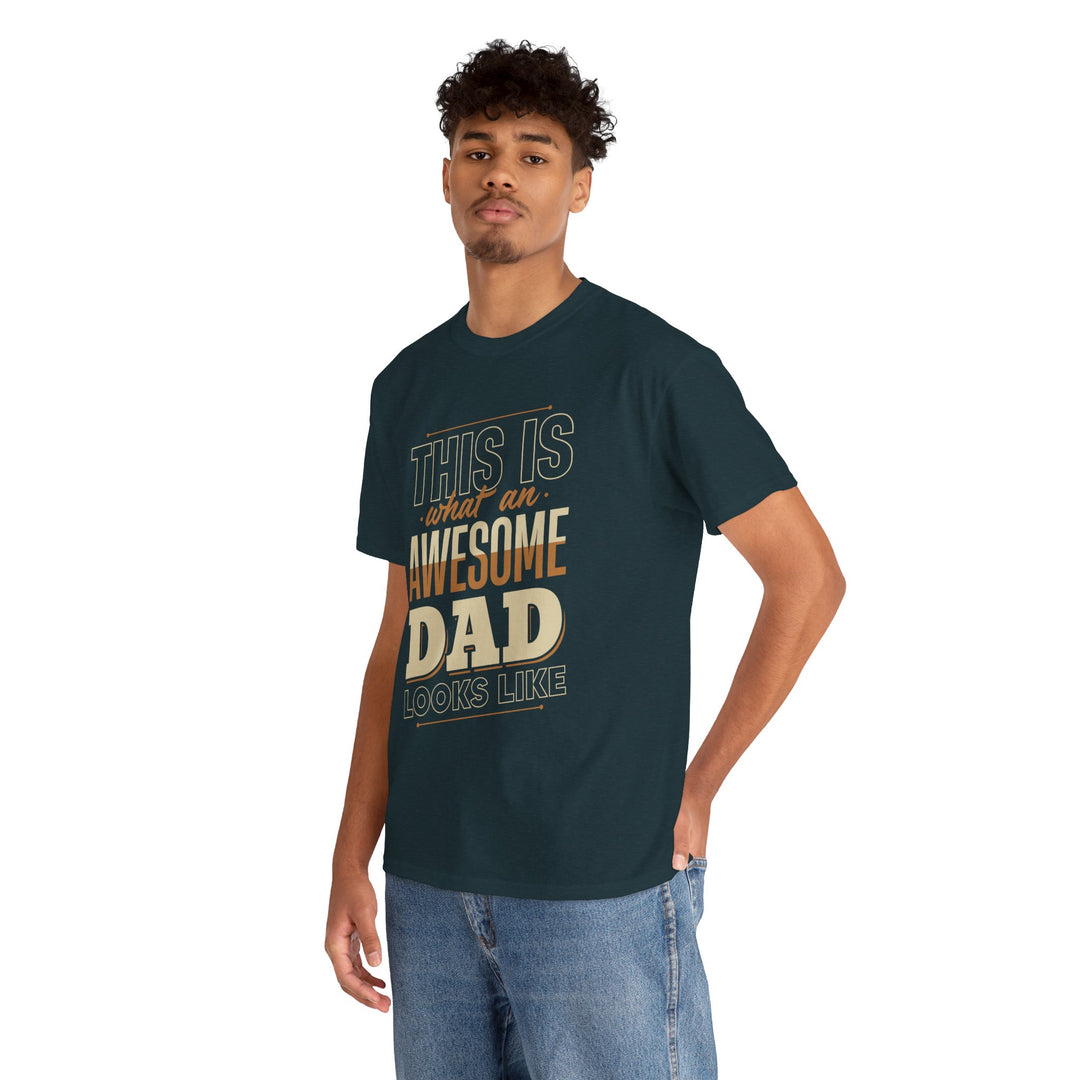 Dad's T-Shirt - This is What an Awesome Dad Looks Like Design