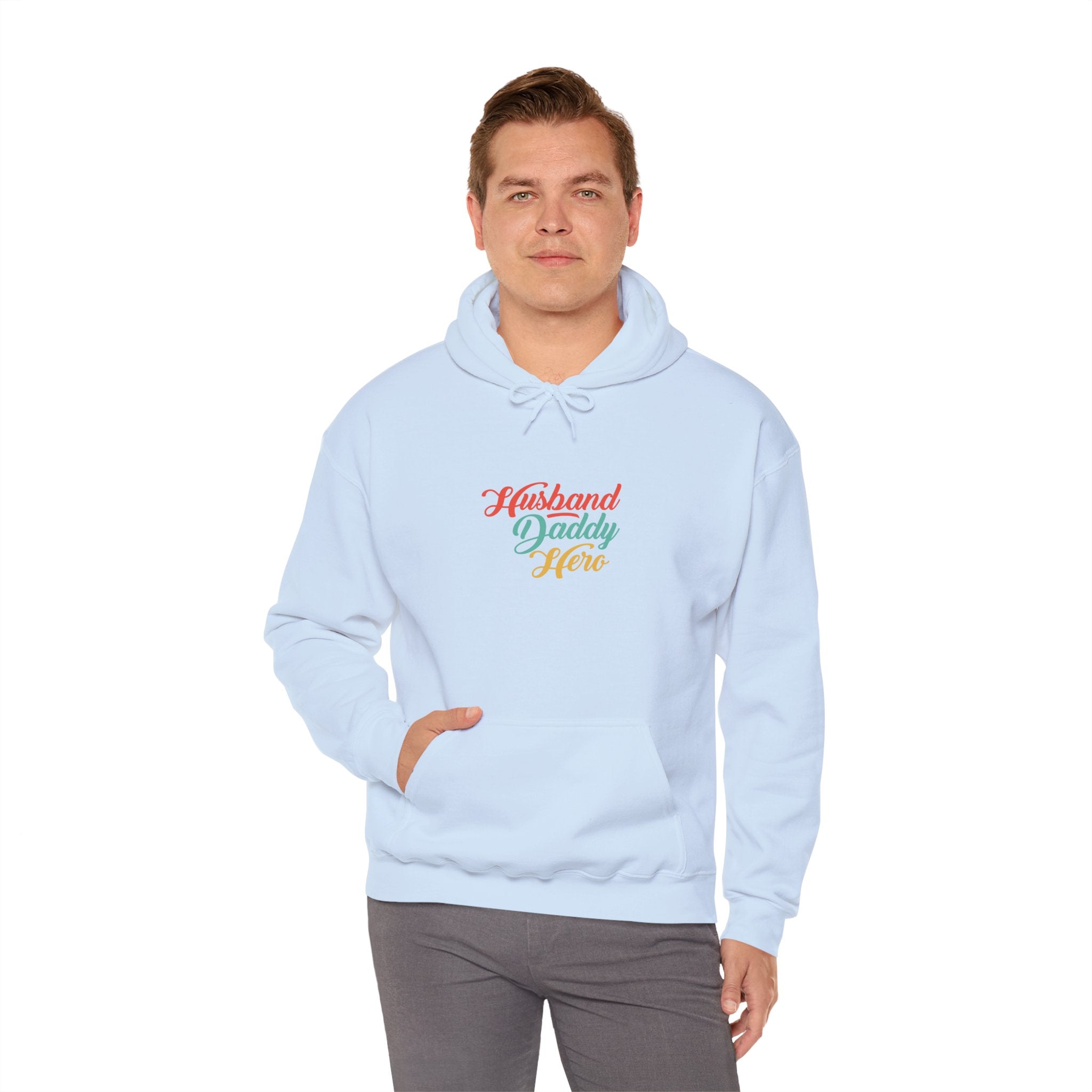 Dad’s Hooded Sweatshirt – Husband Daddy Hero Design