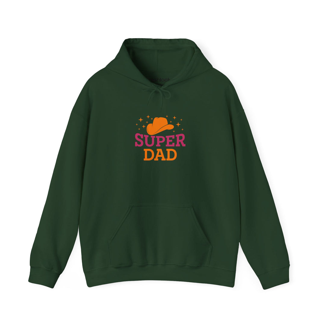 Dad’s Hooded Sweatshirt – Super Dad Design