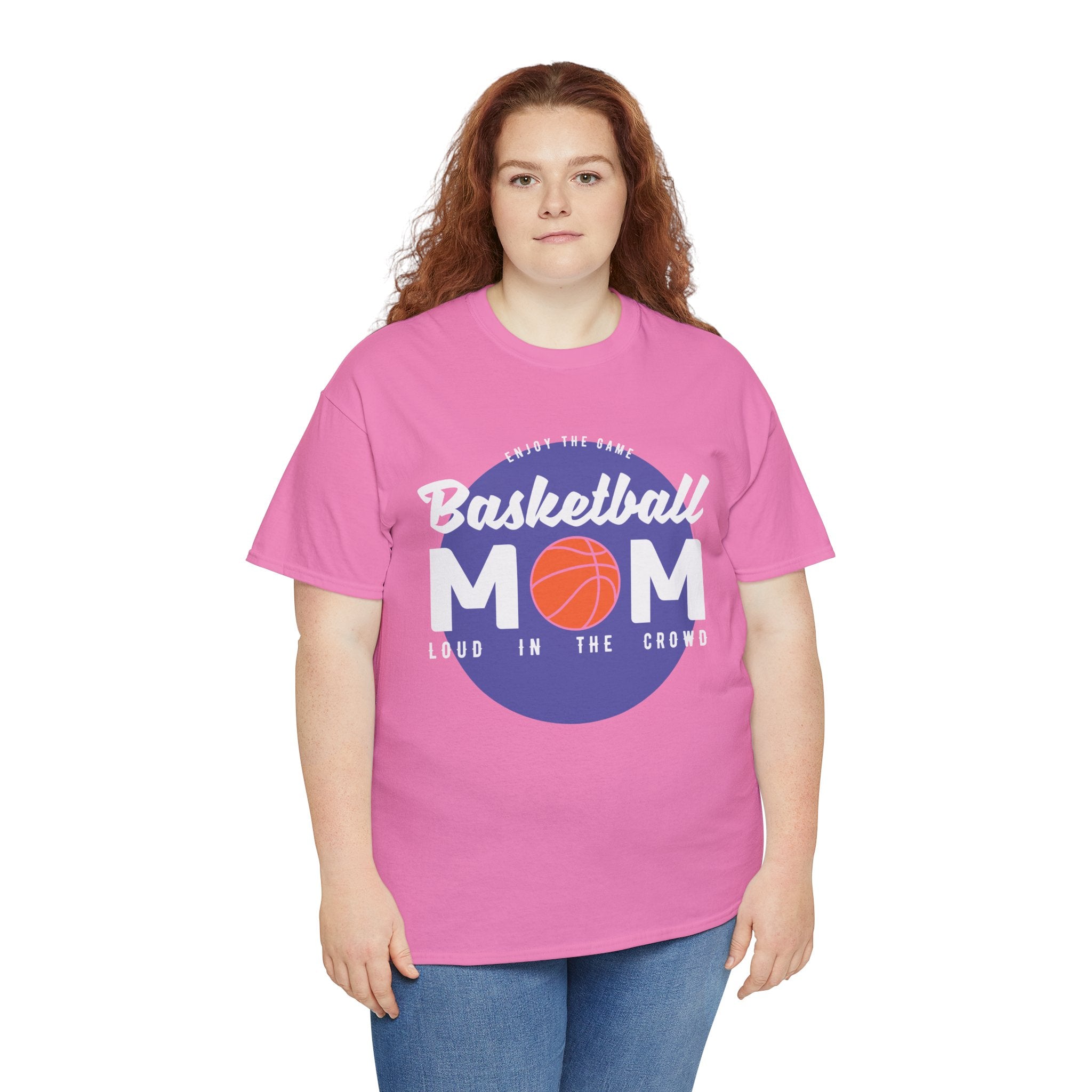 Mom T-Shirt - Basketball Mom Loud in the Crowd Design