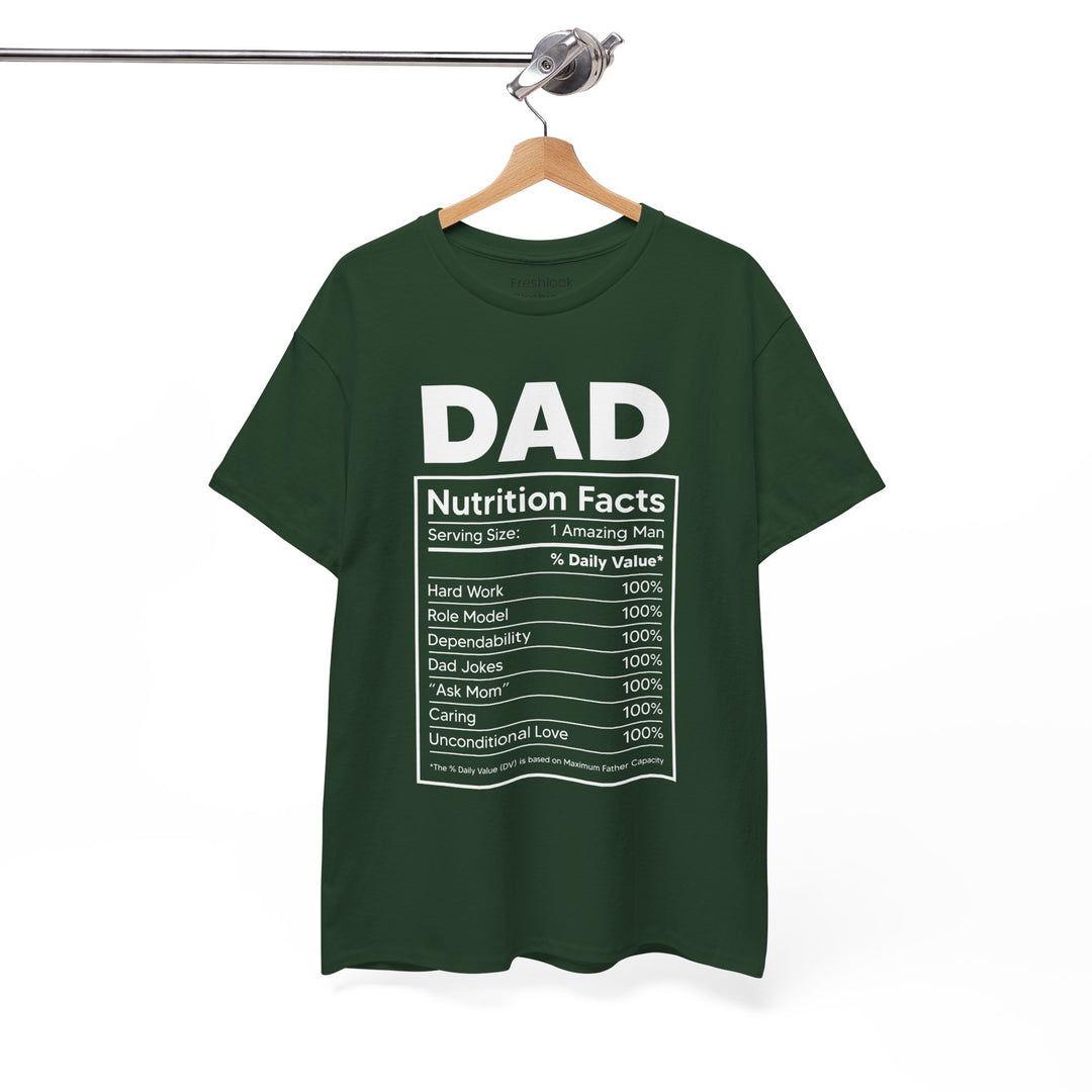 Dad's T-Shirt - Dad Nutrition Facts Design