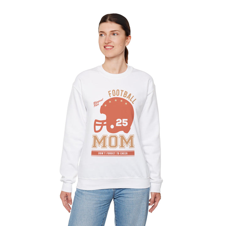 Mom's Sweatshirt - Biggest Football Fan Cheerful Design for Game Days