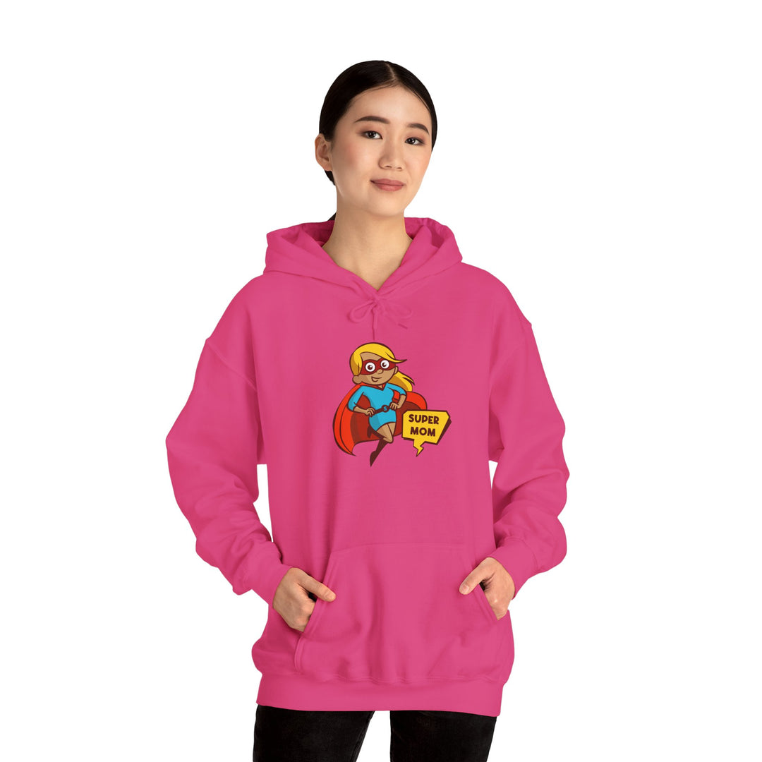 Mom's Unisex Hooded Sweatshirt - Super Mom Design