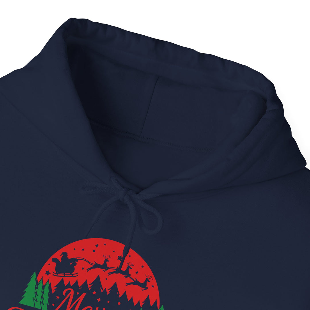 Merry Christmas Hoodie - Festive Red & Green Holiday Sweatshirt