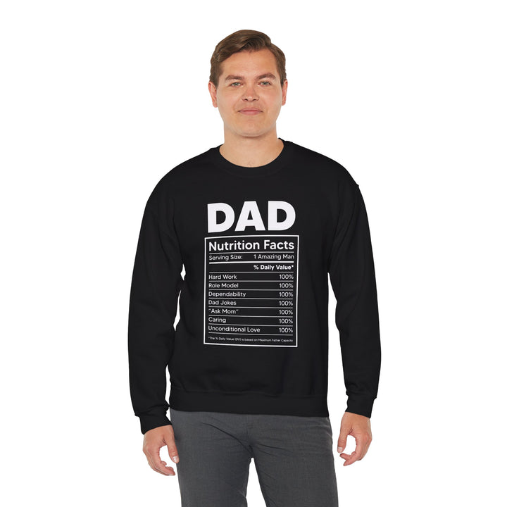 Dad’s Sweatshirt – Dad Nutrition Facts Design