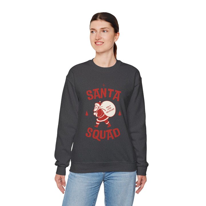 Santa Squad Sweatshirt — Retro Santa Holiday Crewneck