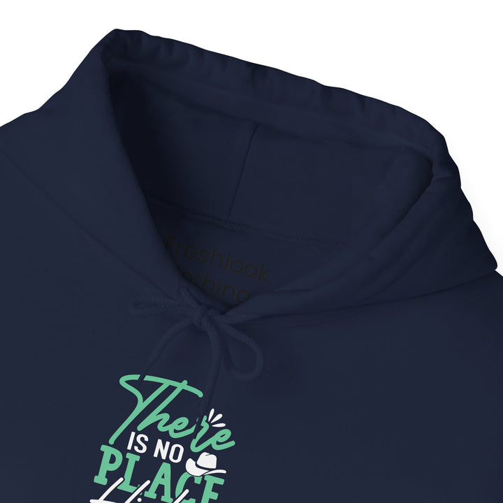 Dad’s Hooded Sweatshirt – There's No Place Like Daddy's Shoulder Design