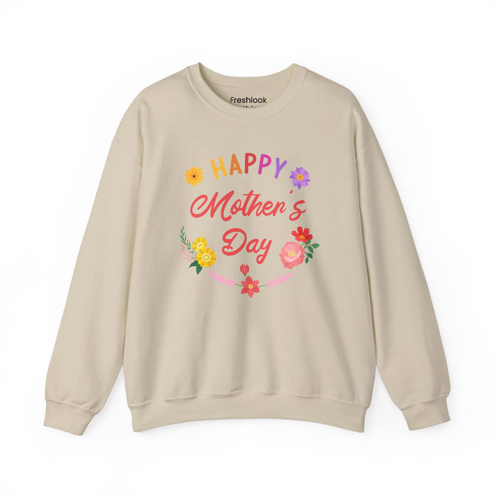 Mom's Sweatshirt - Happy Mother's Day Floral Design