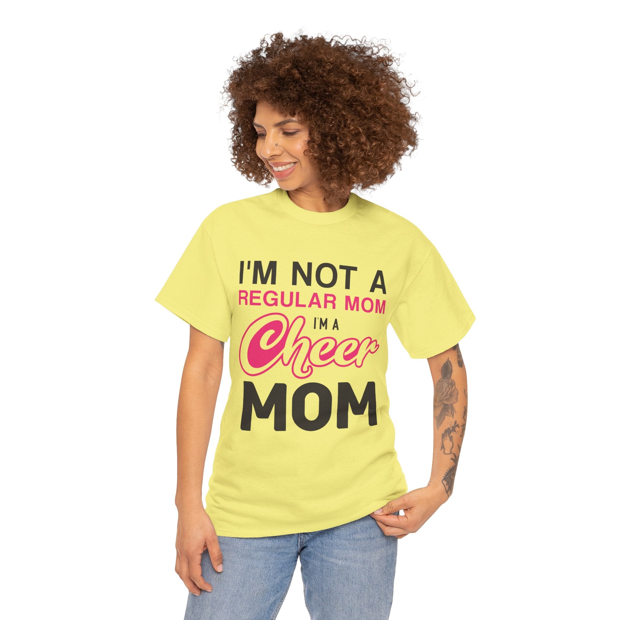 Mom T-Shirt - I'm Not A Regular Mom, I'm A Cheer Mom Design