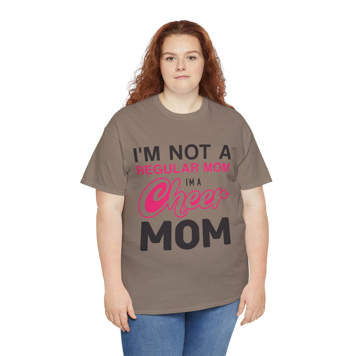 Mom T-Shirt - I'm Not A Regular Mom - Cheer Mom Design for Cheerleading Events