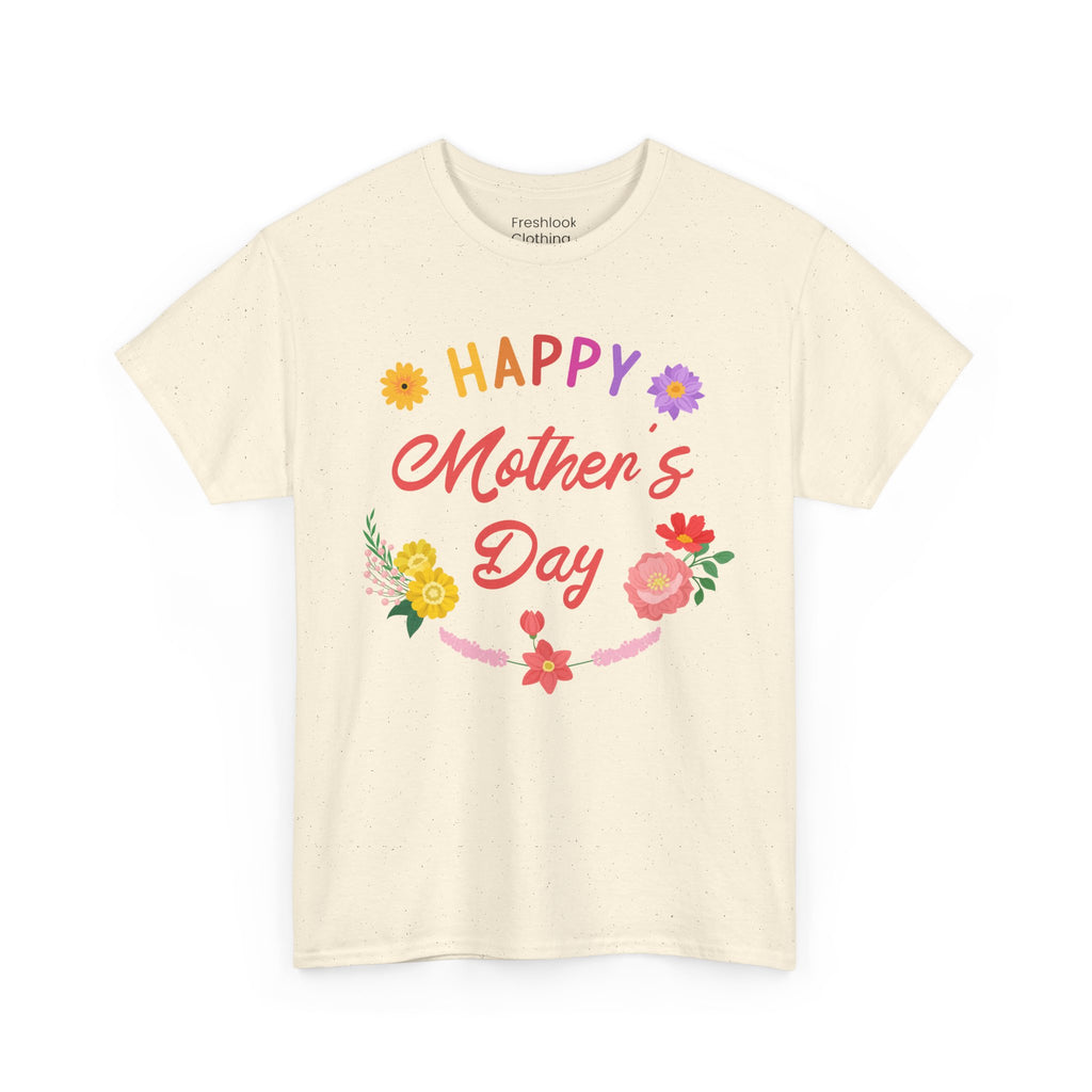 Mom T-Shirt - Happy Mother's Day Floral Design