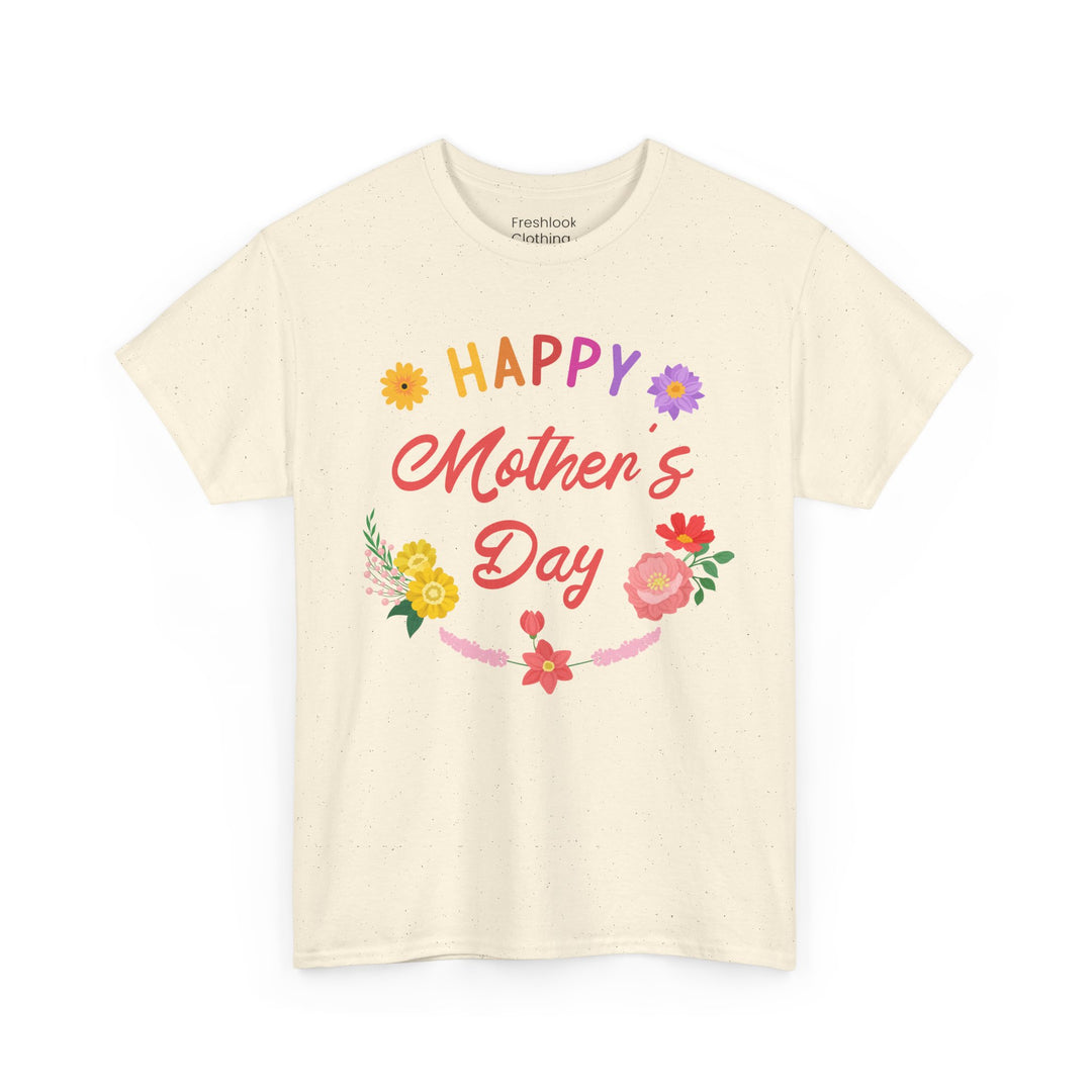 Mom T-Shirt - Happy Mother's Day Floral Design