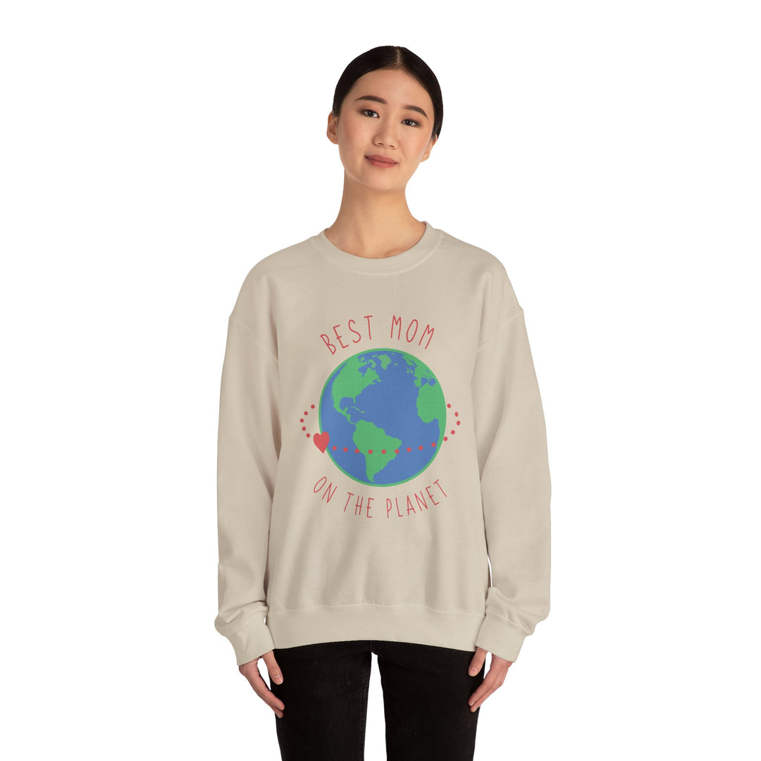 Mom's Sweatshirt - Best Mom on the Planet Design