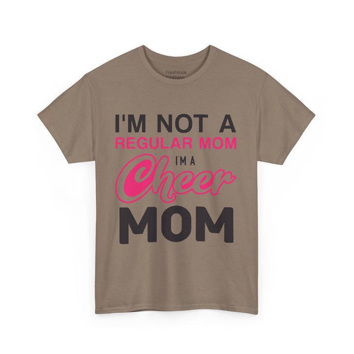 Mom T-Shirt - I'm Not A Regular Mom - Cheer Mom Design for Cheerleading Events