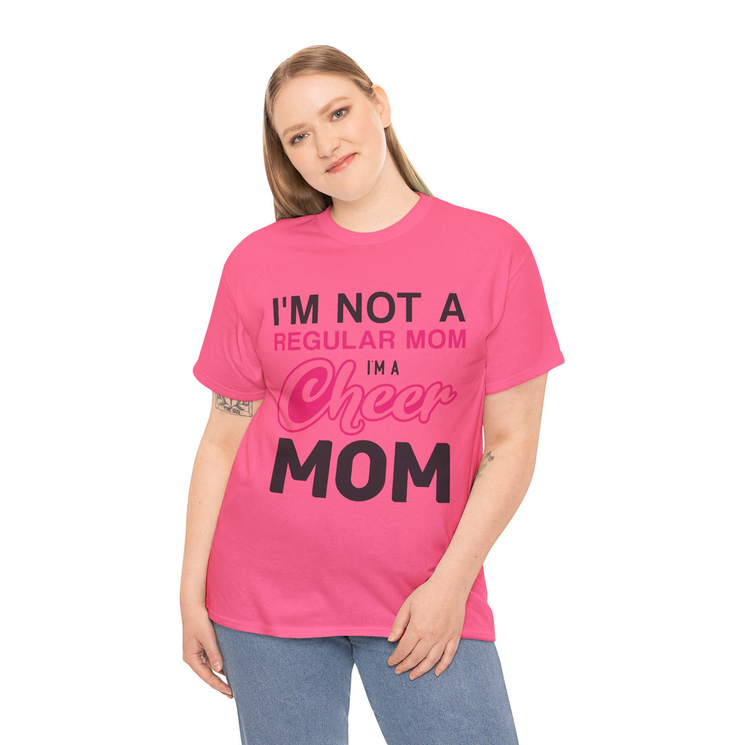 Mom T-Shirt - I'm Not A Regular Mom - Cheer Mom Design for Cheerleading Events