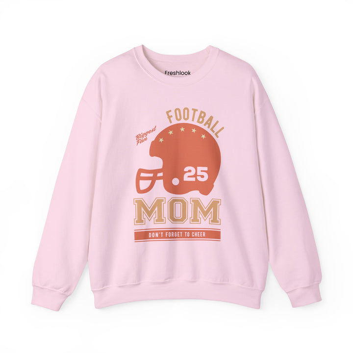 Mom's Sweatshirt - Biggest Football Fan Cheerful Design for Game Days