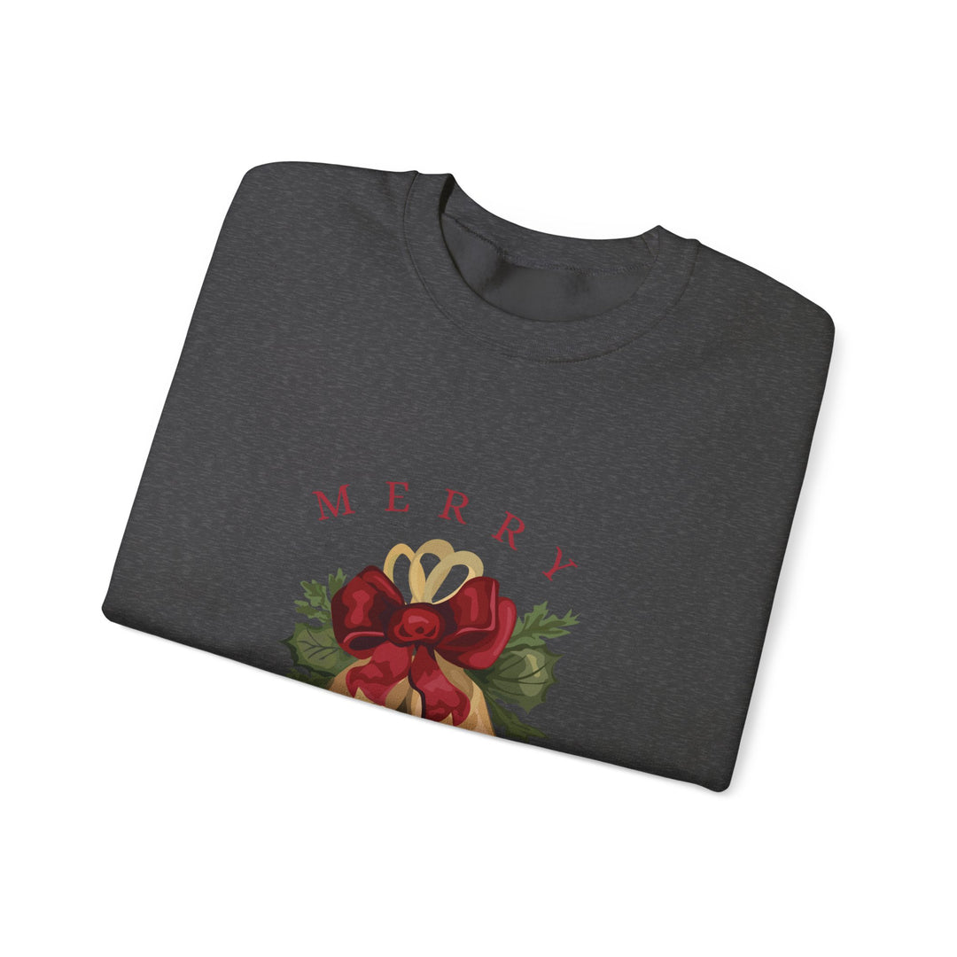 Christmas Bells Crewneck Sweatshirt — "Merry Christmas" Holiday Pullover