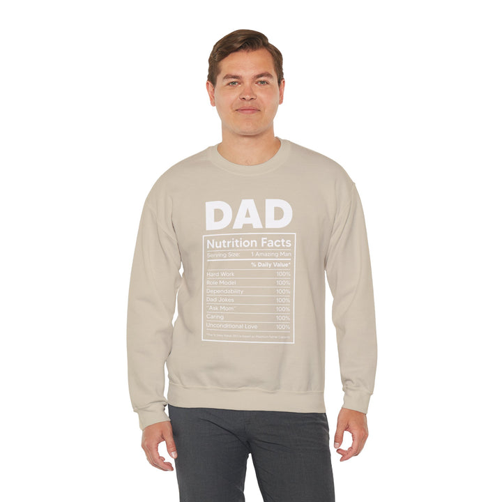 Dad’s Sweatshirt – Dad Nutrition Facts Design