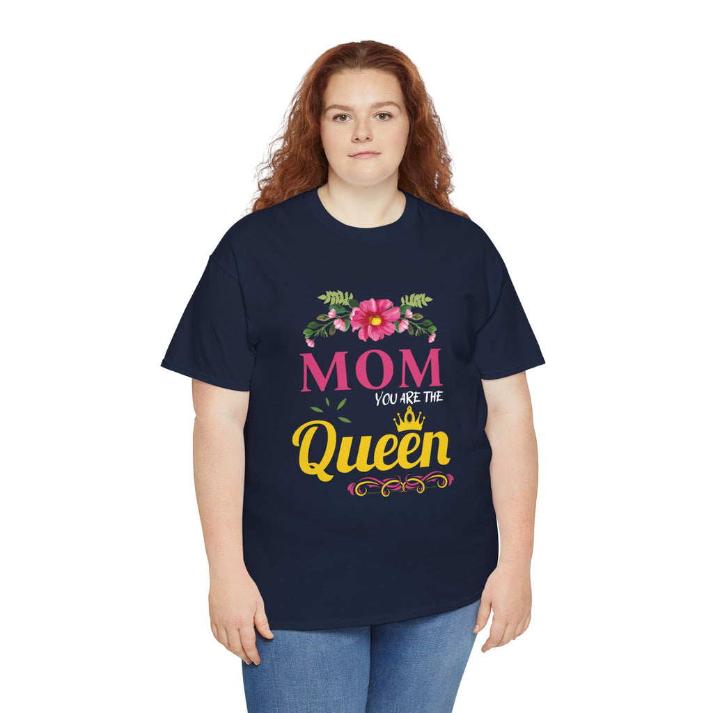 Mom T-Shirt – Mom You Are the Queen – Floral Design