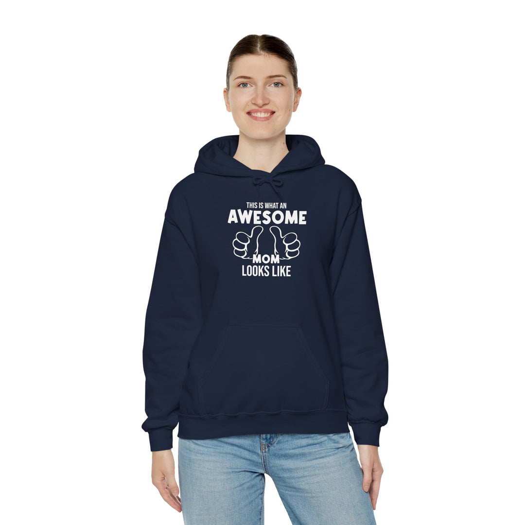 Mom's Unisex Hooded Sweatshirt  - Awesome Mom - Comfortable Awesome Mom Hoodie for Family Time