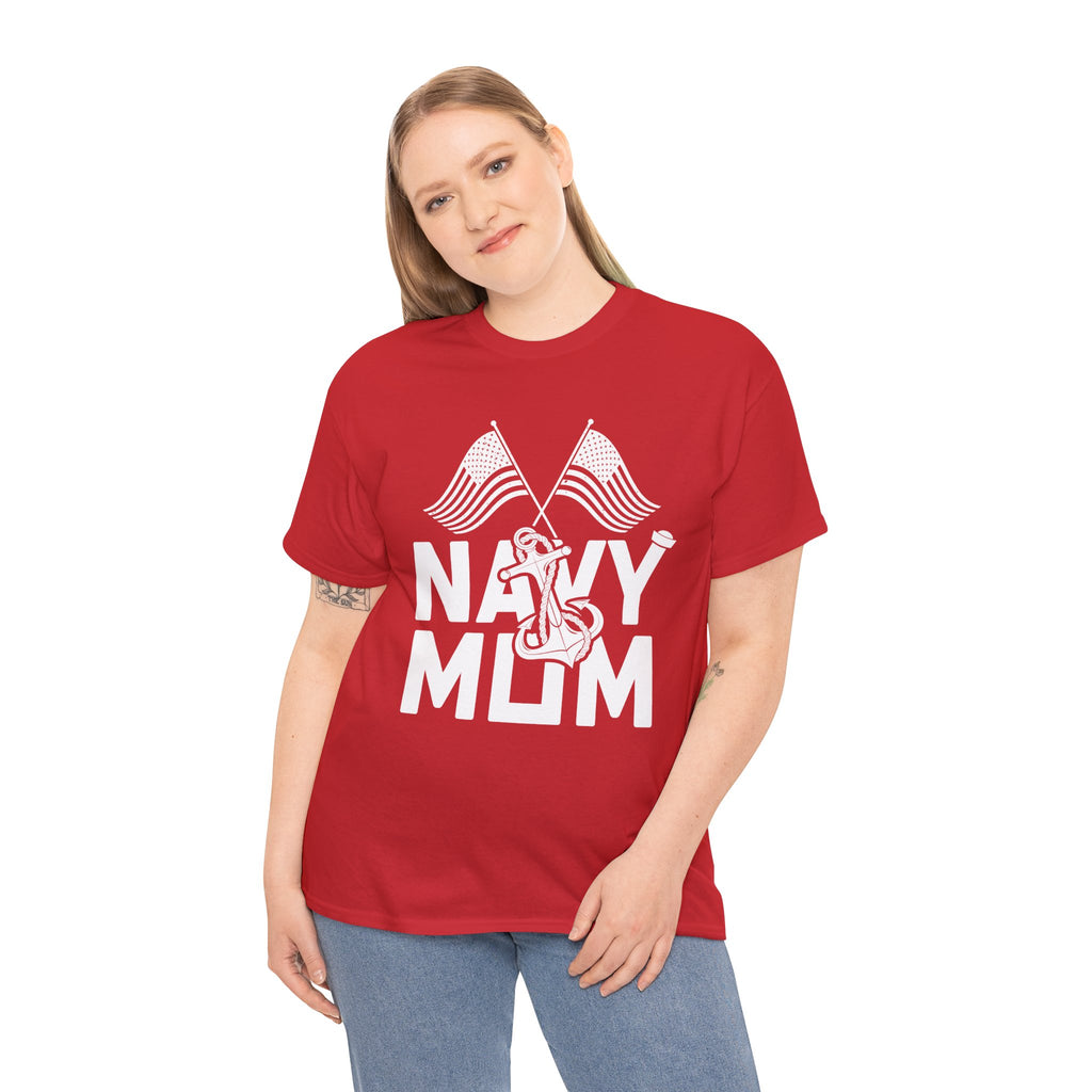 Mom T-Shirt – Navy Mom Design