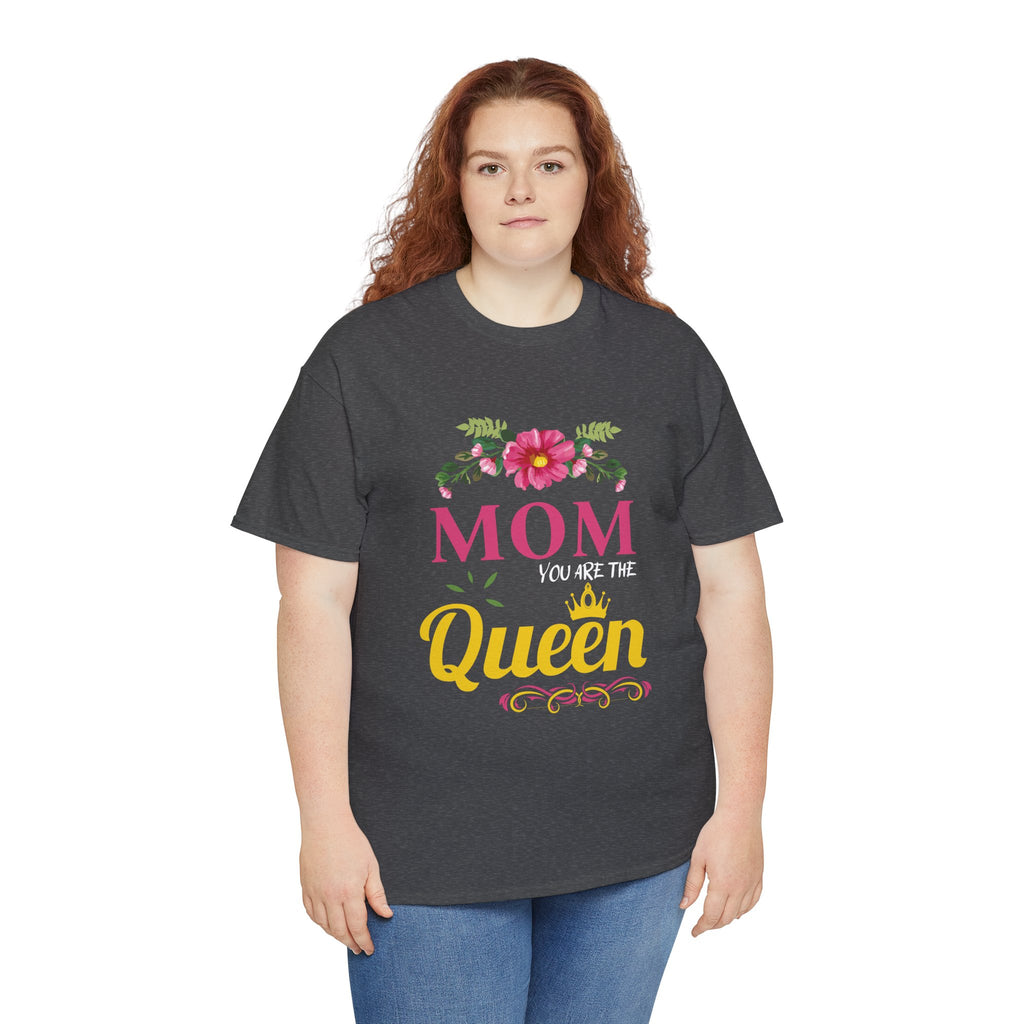 Mom T-Shirt – Mom You Are the Queen – Floral Design
