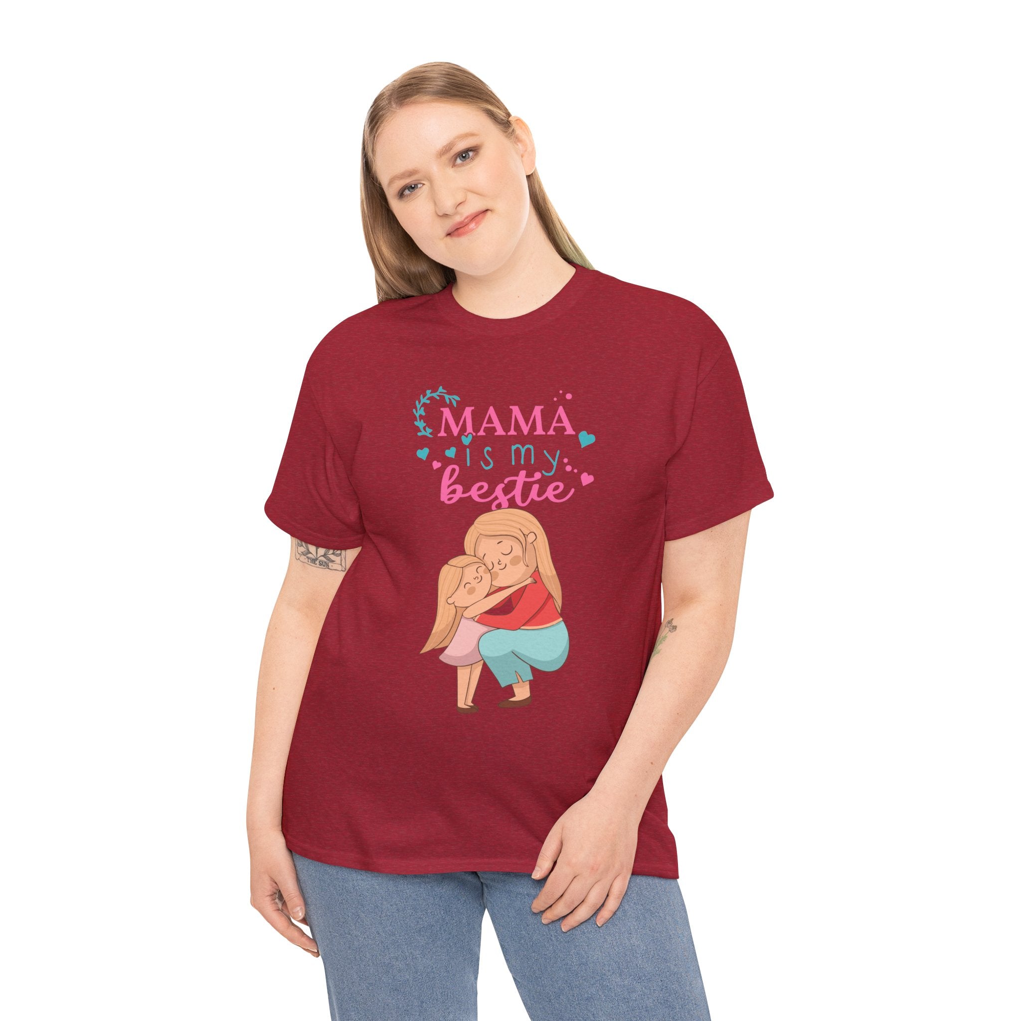 Mom T-Shirt - Mama Is My Bestie Design