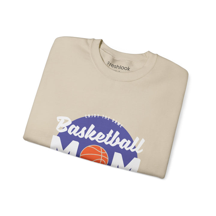 Mom's Sweatshirt - Enjoy The Game Basketball Mom Loud In The Crowd Design