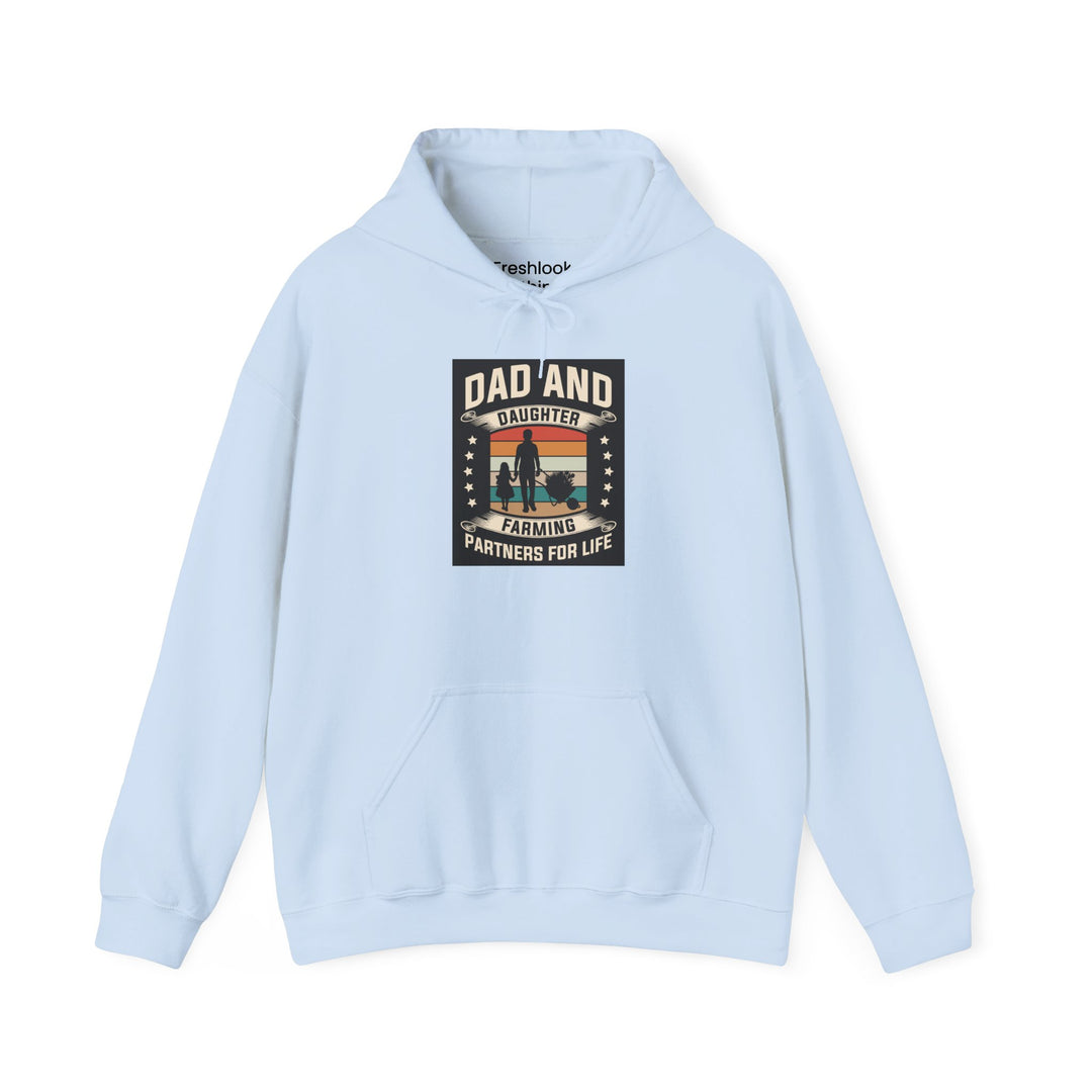 Dad’s Hooded Sweatshirt – Dad and Daughter Farming Partners For Life Design