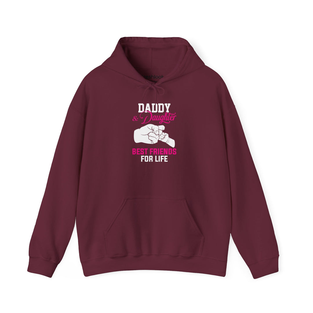 Dad’s Hooded Sweatshirt – Daddy & Daughter Best Friends Forever Design