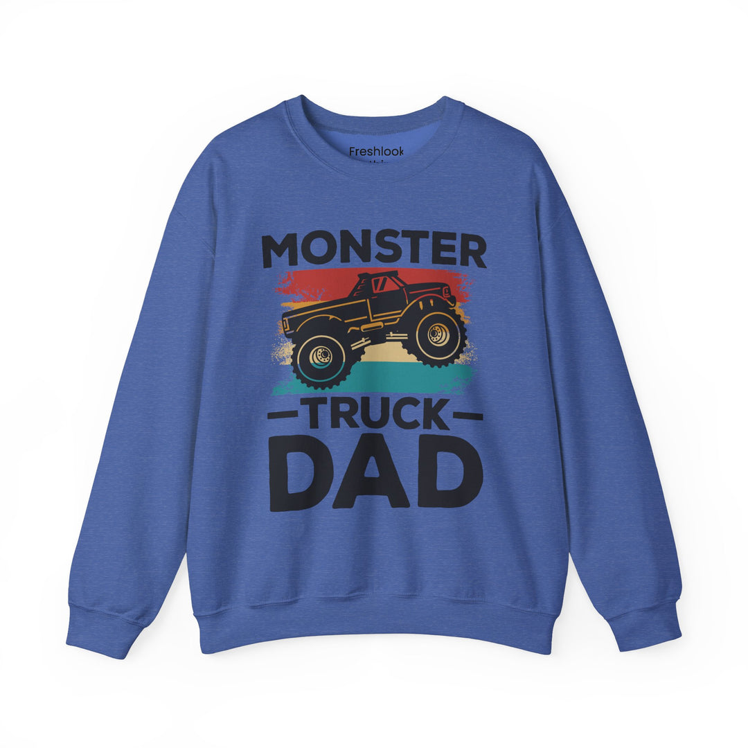 Dad’s Sweatshirt – Monster Truck Dad Design