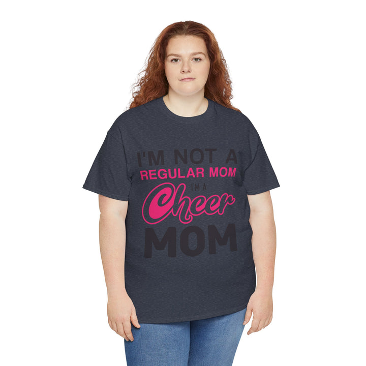 Mom T-Shirt - I'm Not A Regular Mom - Cheer Mom Design for Cheerleading Events