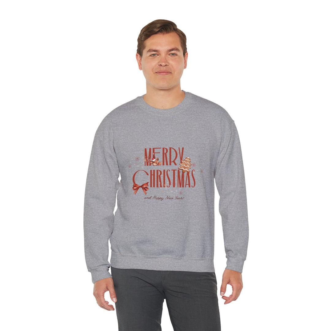 Merry Christmas Crewneck Sweatshirt – Vintage Holiday Graphic