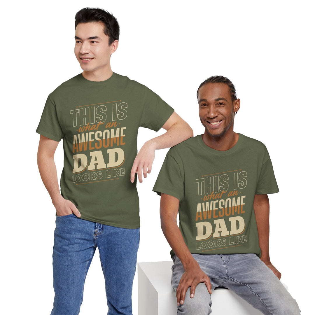 Dad's T-Shirt - This is What an Awesome Dad Looks Like Design