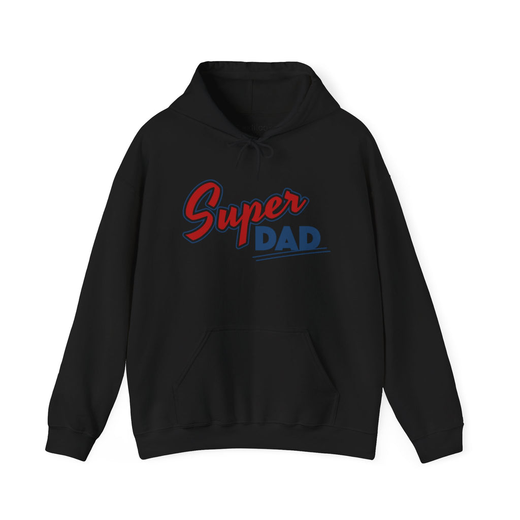 Dad’s Hooded Sweatshirt – Super Dad Unisex Hooded Design