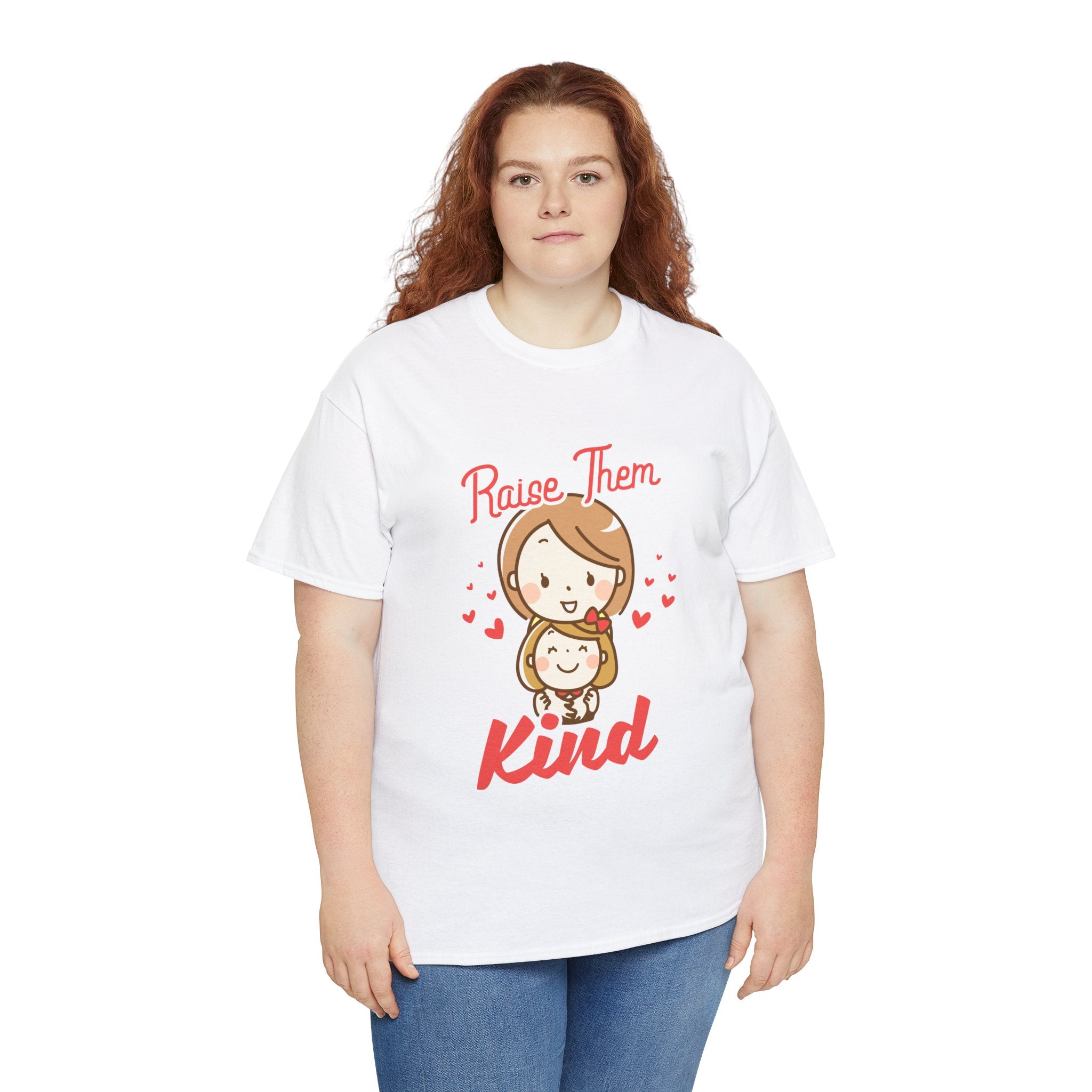 Mom T-Shirt – Raise Them Kind – Sweet Family Love Design