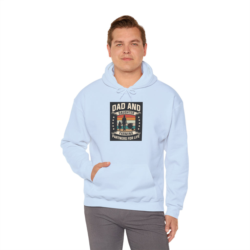 Dad’s Hooded Sweatshirt – Dad and Daughter Farming Partners For Life Design
