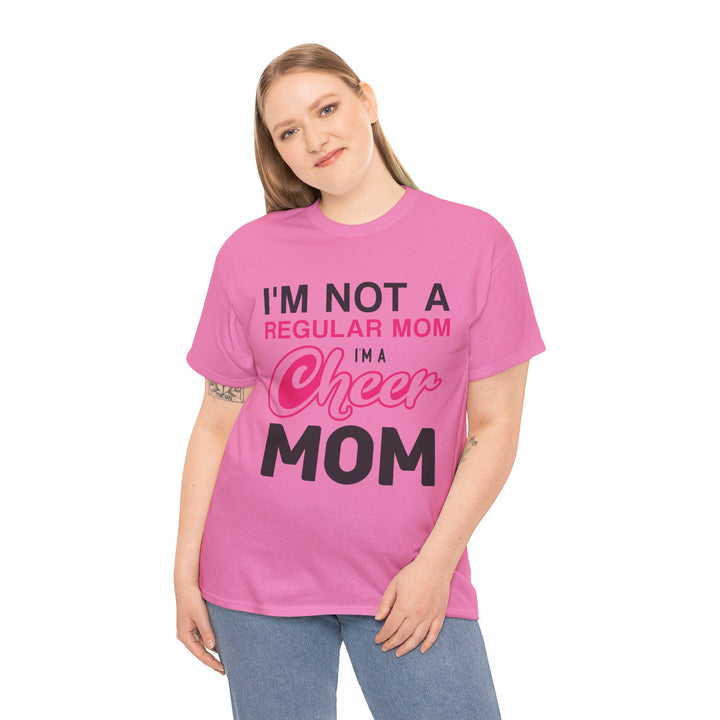 Mom T-Shirt - I'm Not A Regular Mom - Cheer Mom Design for Cheerleading Events