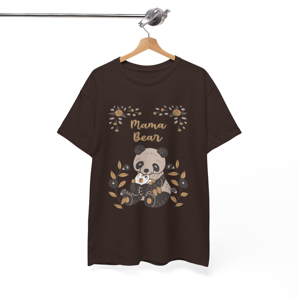 Mom T-Shirt - Mama Bear with Cute Panda Design