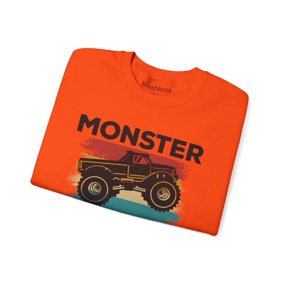 Dad’s Sweatshirt – Monster Truck Dad Design