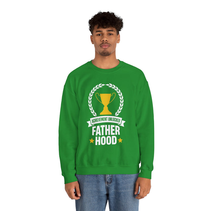 Dad’s Sweatshirt – Achievement Unlocked Fatherhood Design