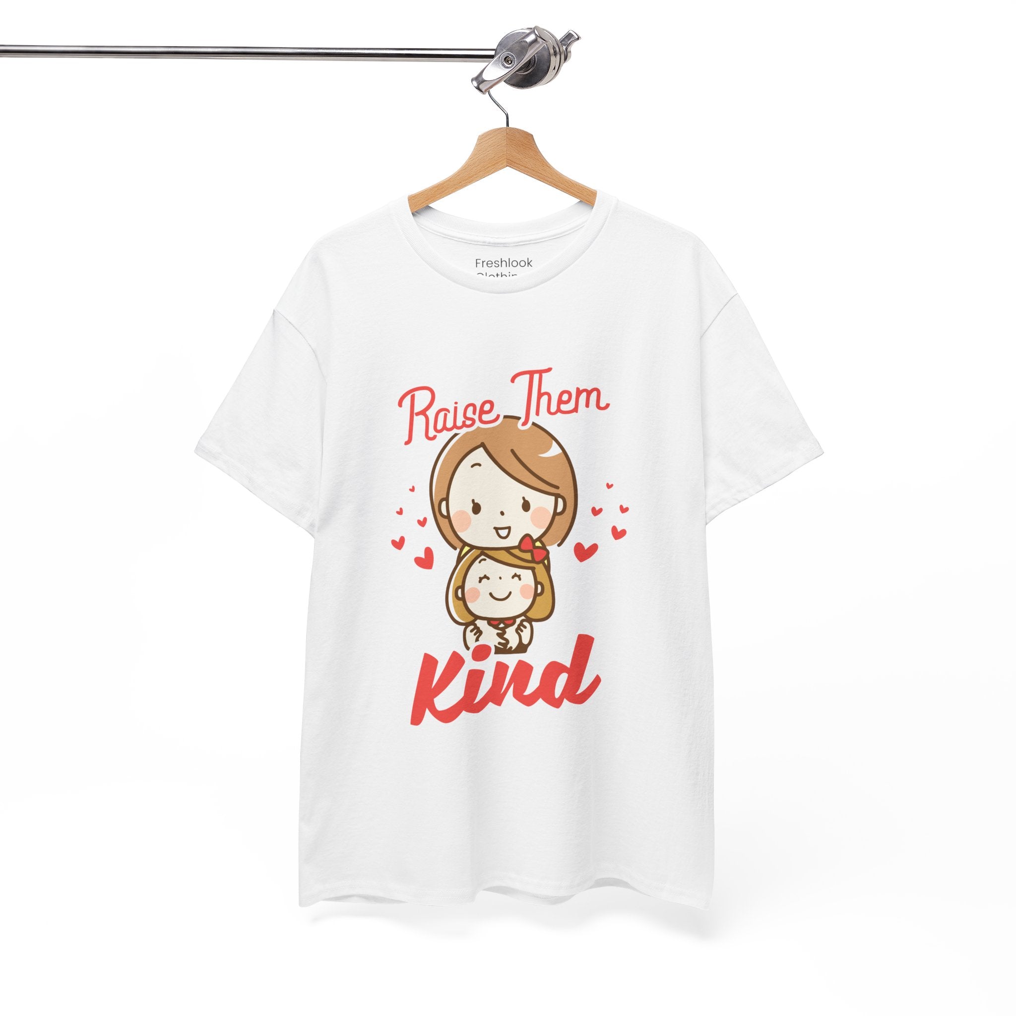 Mom T-Shirt – Raise Them Kind – Sweet Family Love Design
