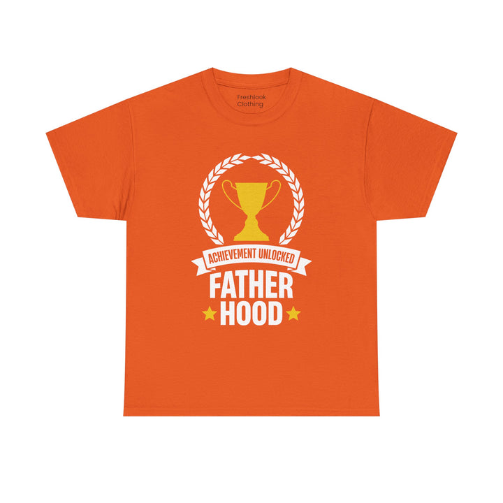 Dad's T-Shirt - Achievement Unlocked Fatherhood Design