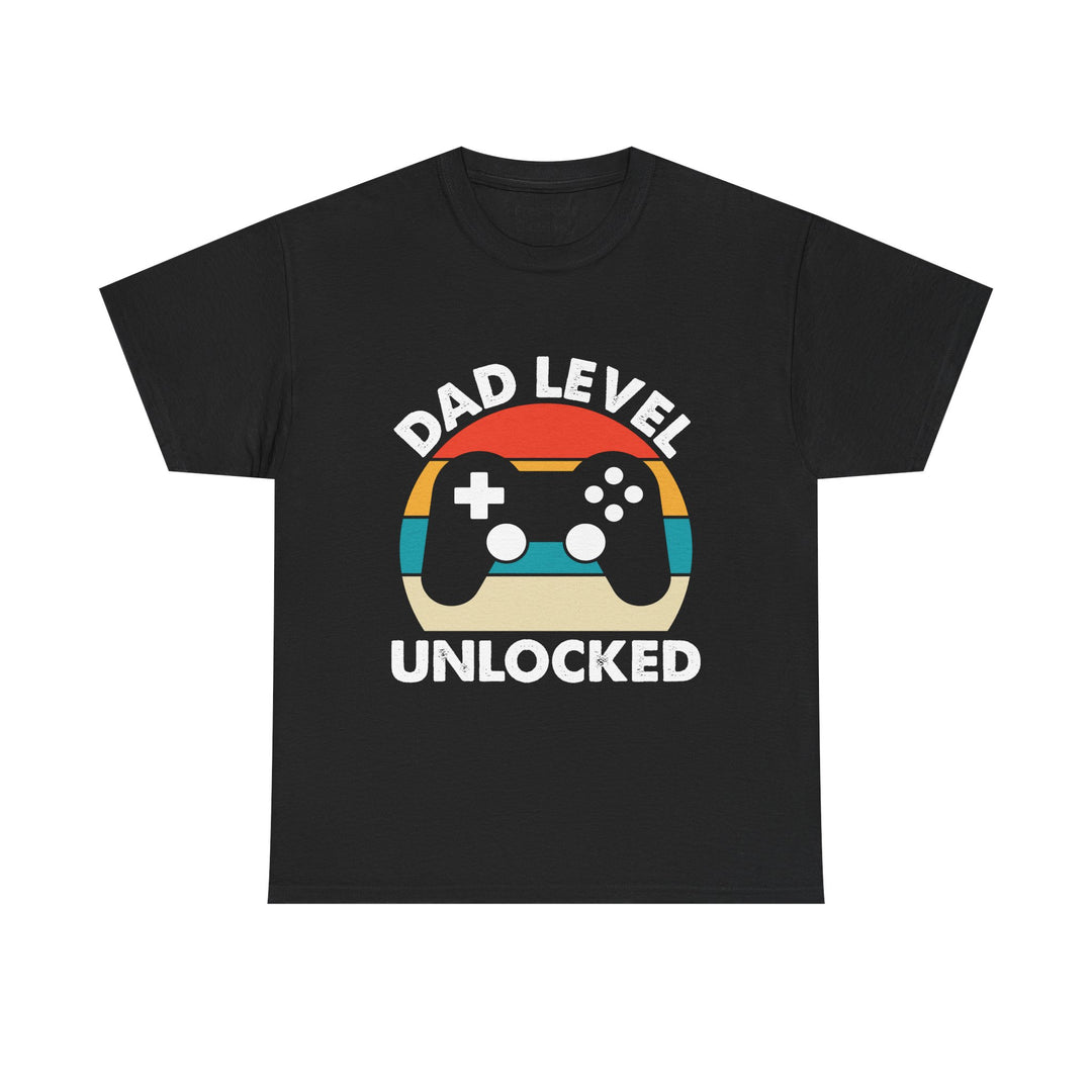 Dad's T-Shirt - Dad Level Unlocked Design